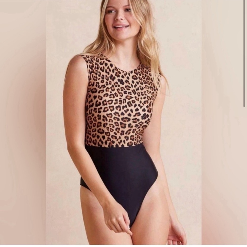 Summersalt The Surf Leopard Print One Piece - Size 8